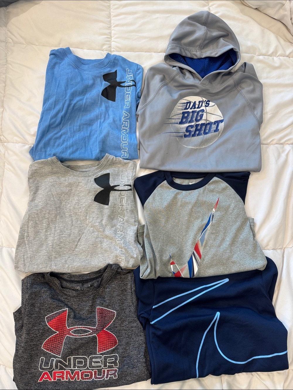 Athletic Kids Long/Short/Hoodie Shirt Bunde (Under Armour/Nike/CP Sport)